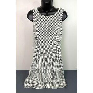 Ann Taylor Loft Women's Chevron Pattern A-Line Sleeveless Mini Dress Sz 4 Preppy